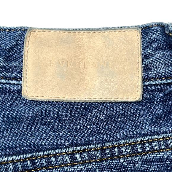 Everlane 90s Cheeky Jean Deep Atlantic Blue Organic Denim Straight Leg 23 Ankle - Picture 12 of 14
